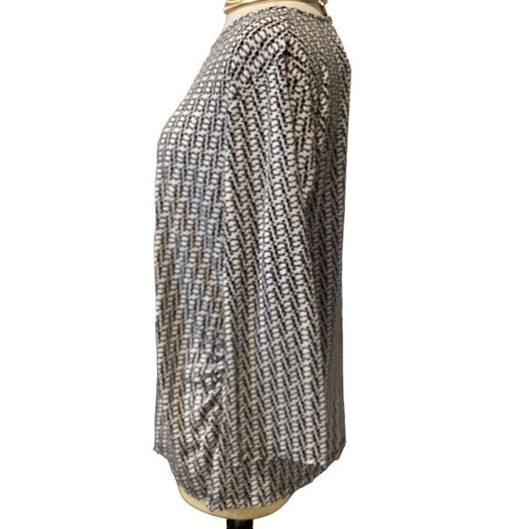 Liz Claiborne 3/4 sleeves Blouse Top Abstract Print XL - Picture 6 of 11